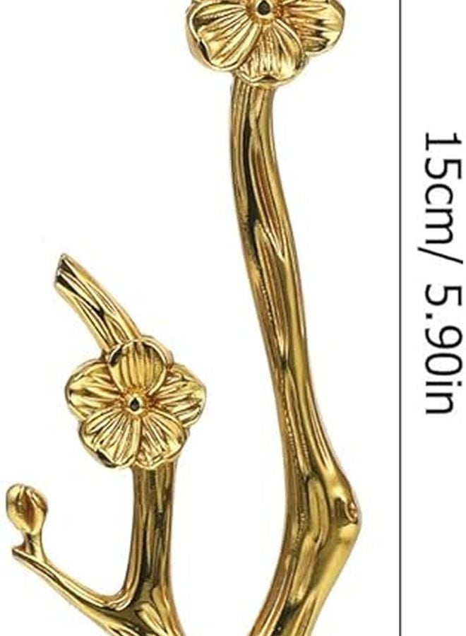 Brass Flower Branch Cabinet Knob Pull Handle 150x42x25mm Rustic Furniture Hardware - Image 4